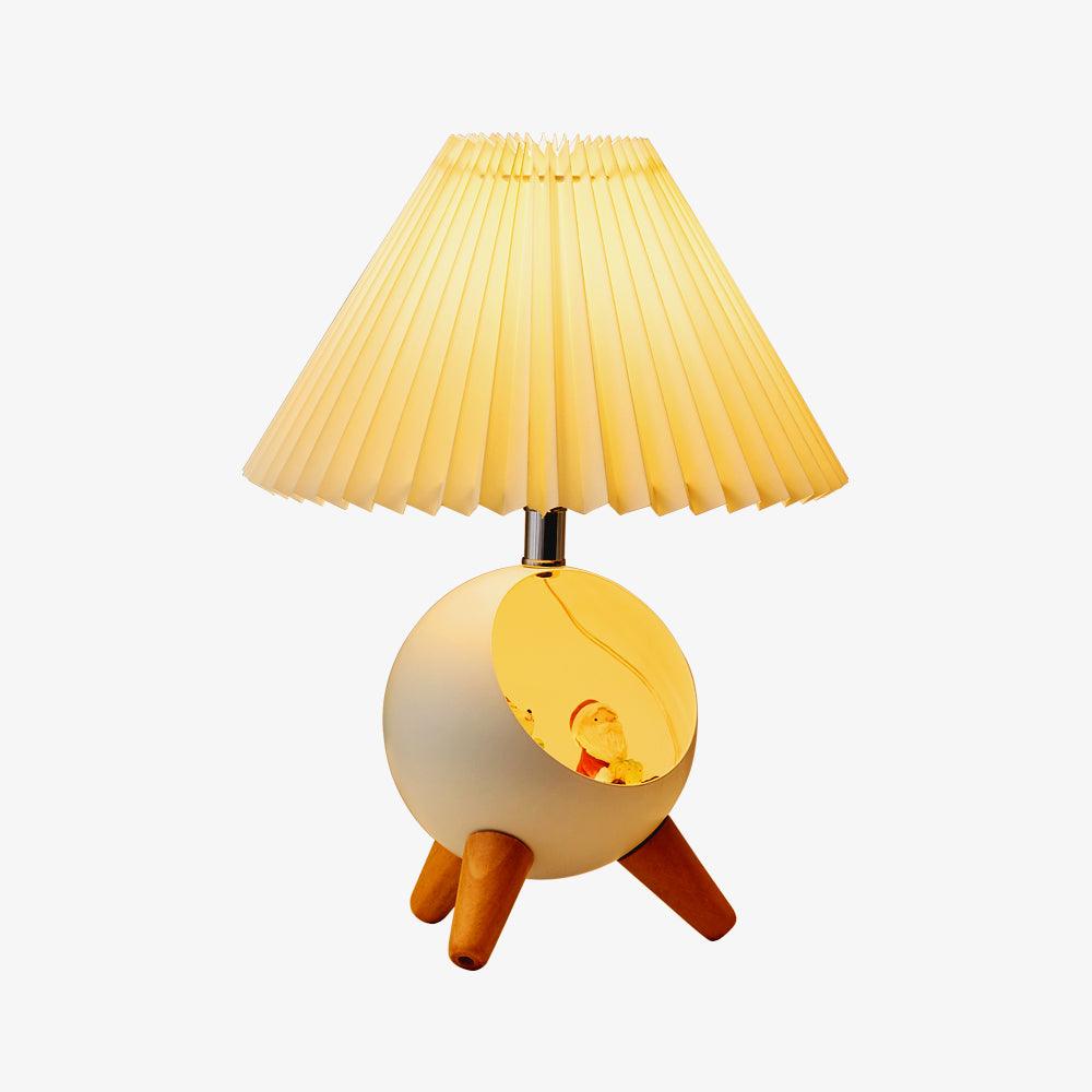Wood Small Table Lamp - Blowlighting