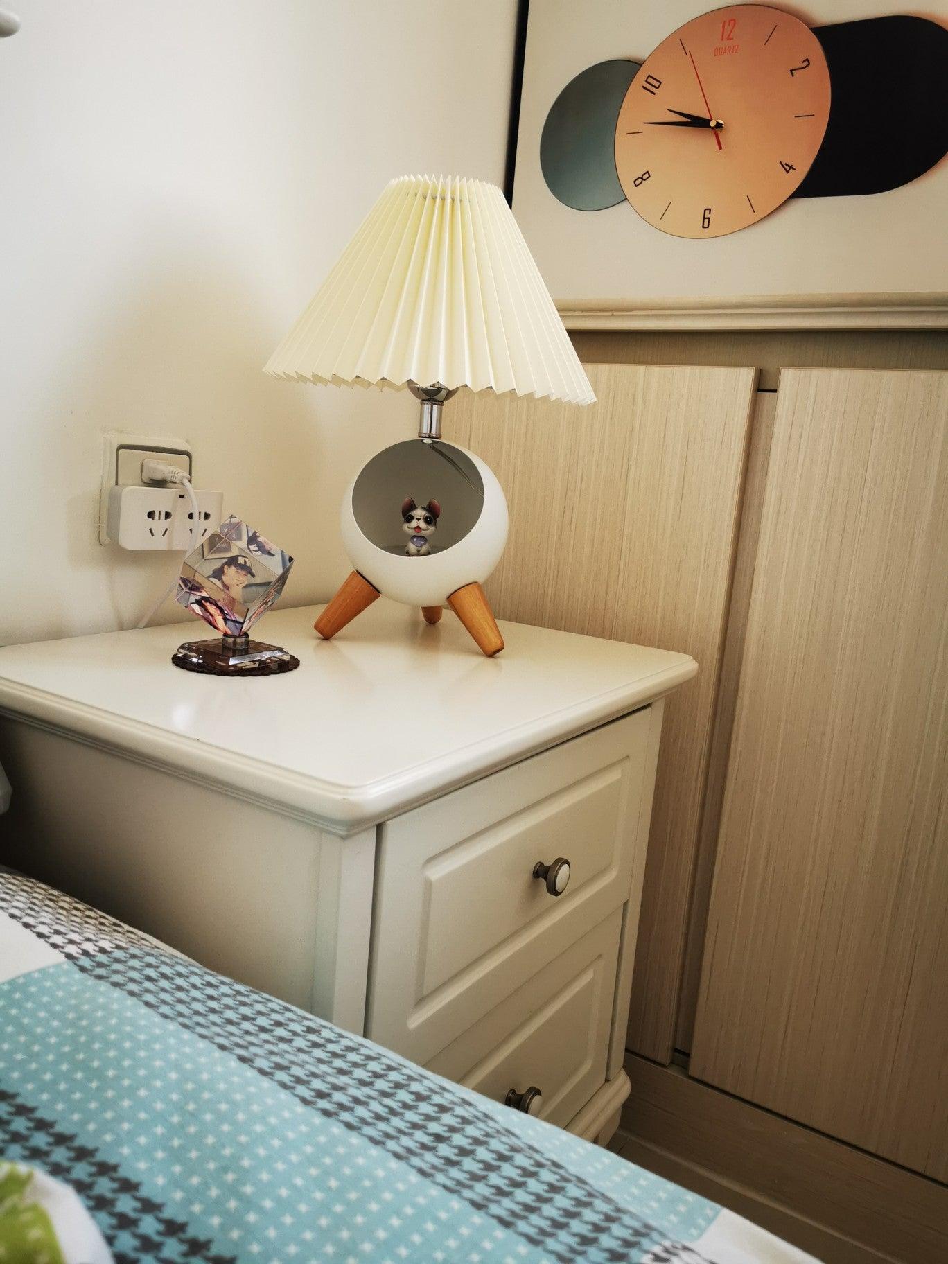 Wood Small Table Lamp - Blowlighting