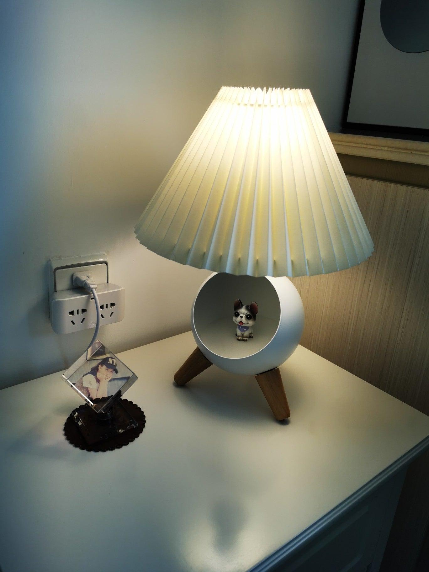 Wood Small Table Lamp - Blowlighting