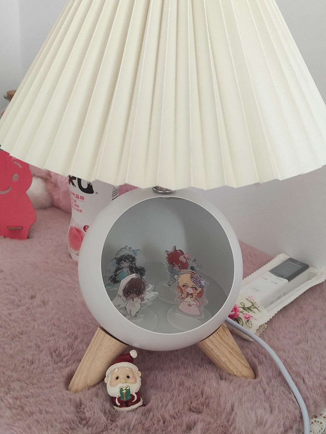 Wood Small Table Lamp - Blowlighting