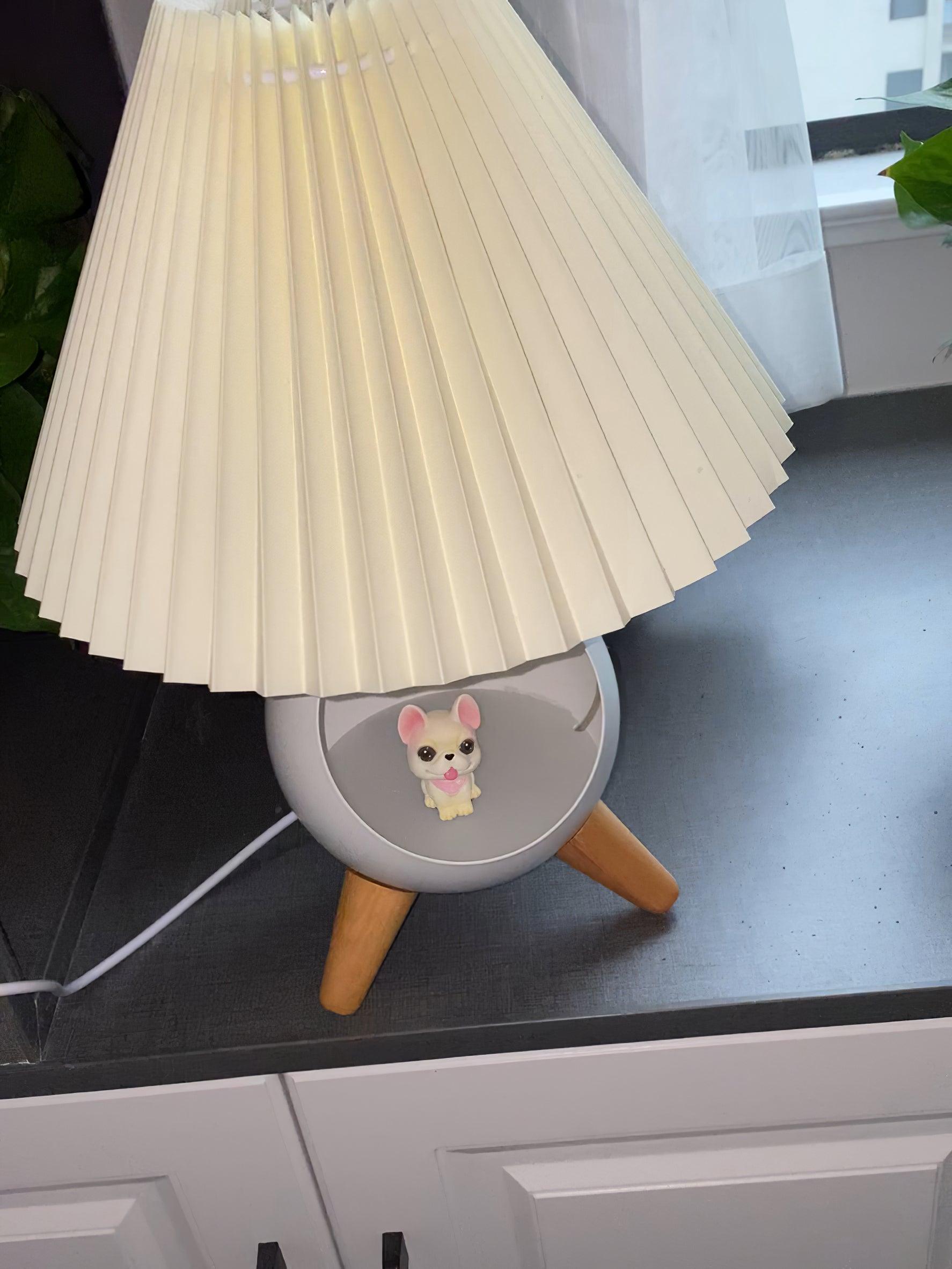 Wood Small Table Lamp - Blowlighting