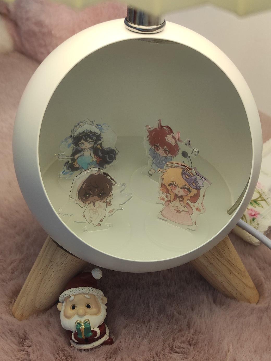 Wood Small Table Lamp - Blowlighting