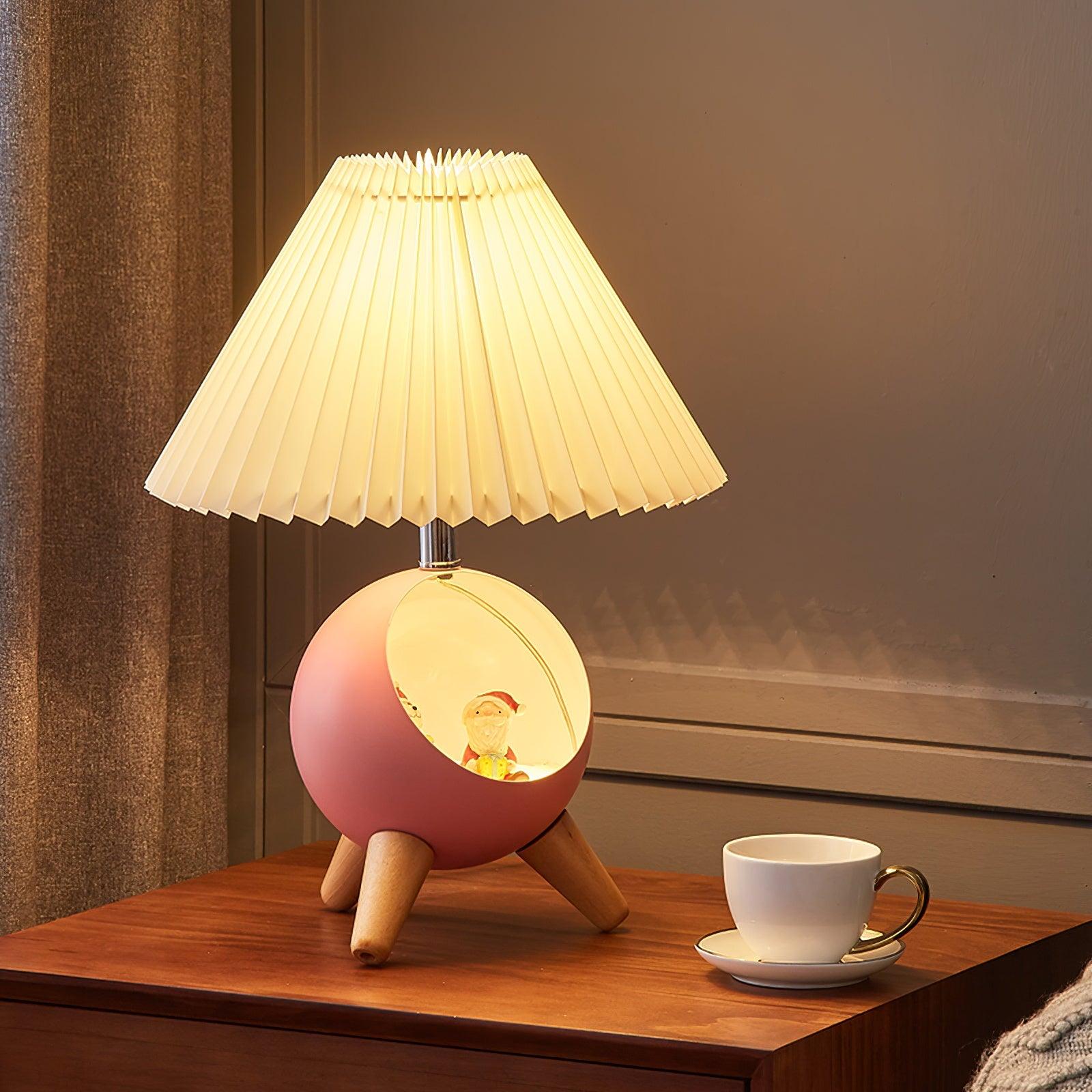 Wood Small Table Lamp - Blowlighting