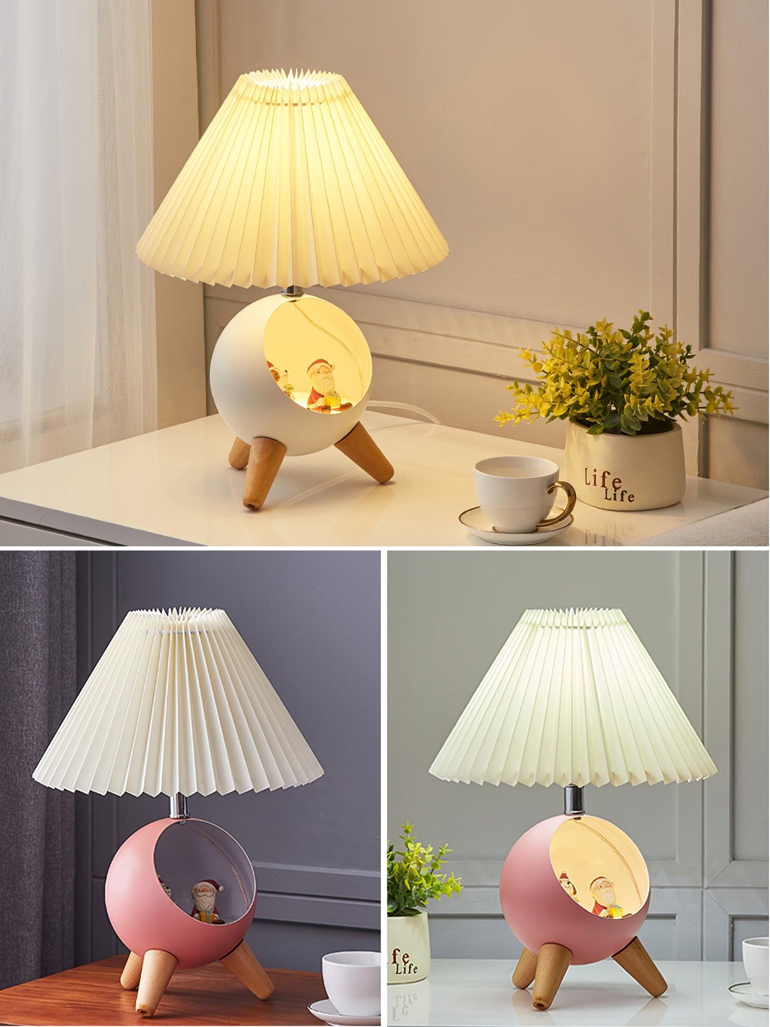 Wood Small Table Lamp - Blowlighting