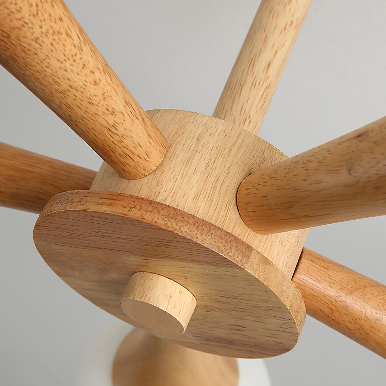 Wooden Nera Chandelier - Blowlighting