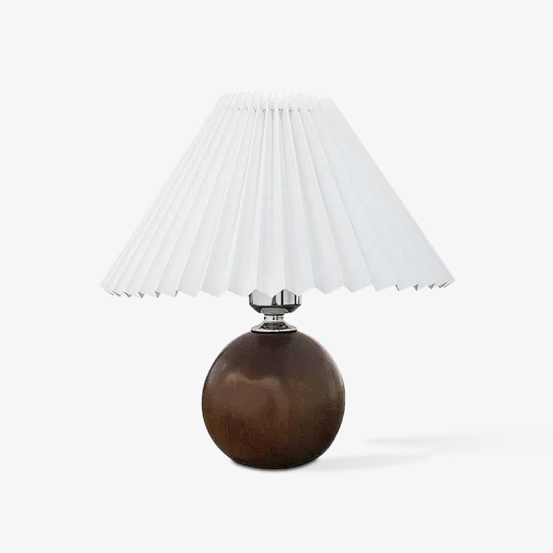 Wooden Pleated Table Lamp - Blowlighting