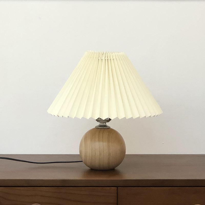Wooden Pleated Table Lamp - Blowlighting