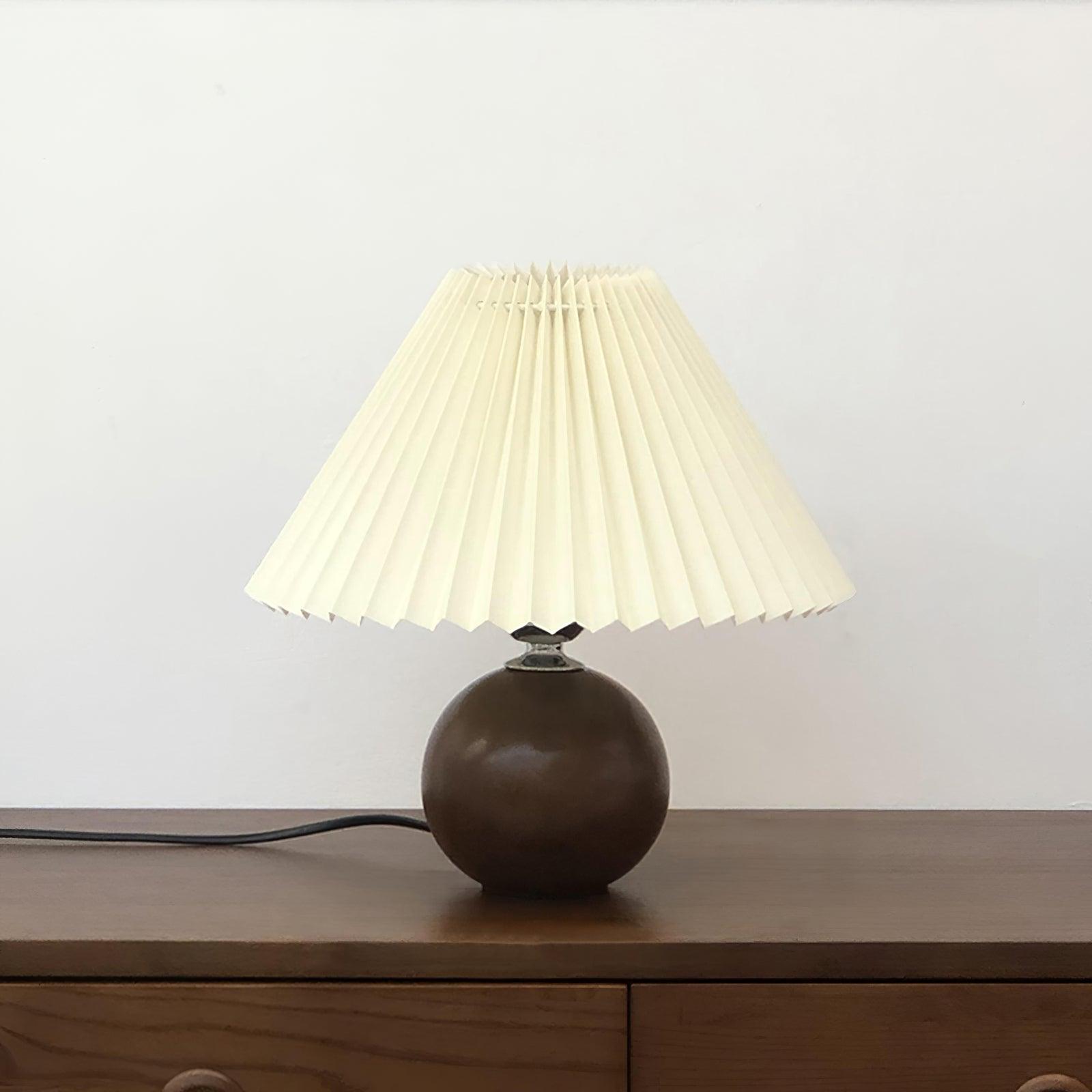 Wooden Pleated Table Lamp - Blowlighting