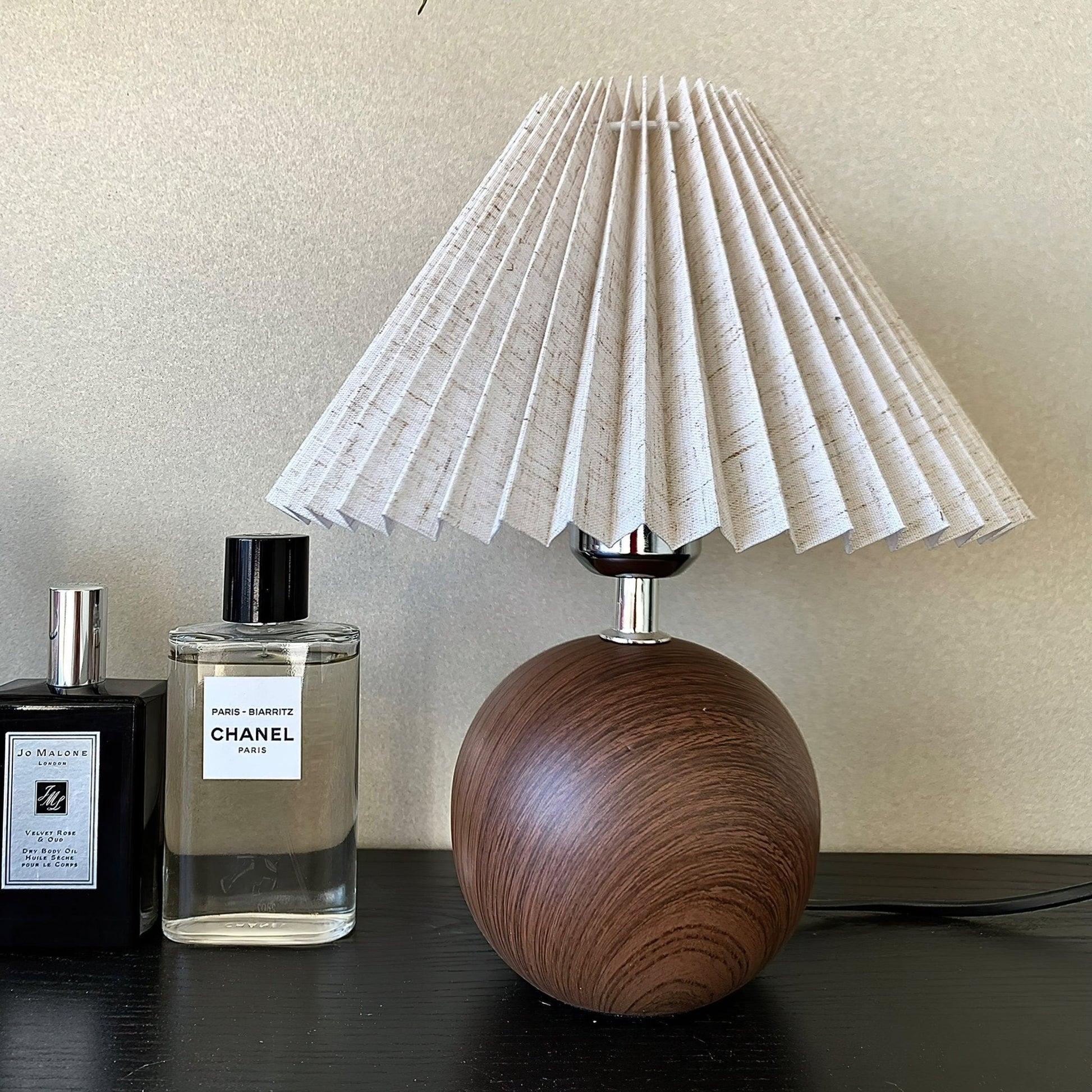 Wooden Pleated Table Lamp - Blowlighting