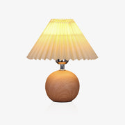 Wooden Pleated Table Lamp - Blowlighting