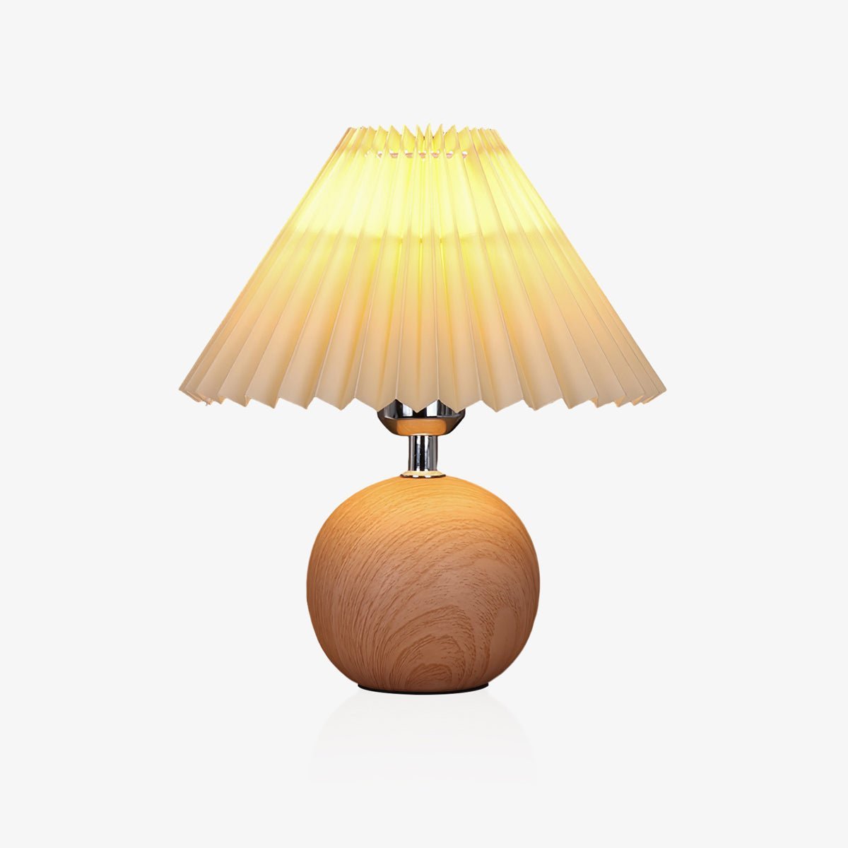 Wooden Pleated Table Lamp - Blowlighting