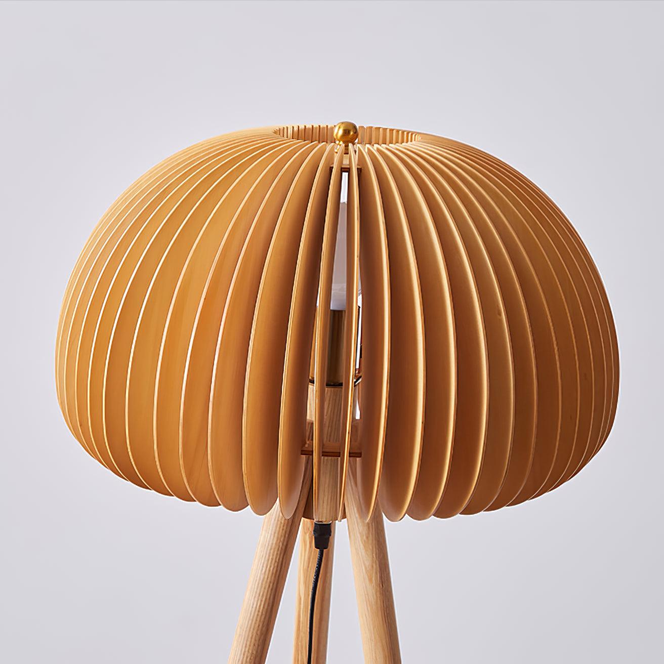 Wooden Pumpkin Floor Lamp - Blowlighting