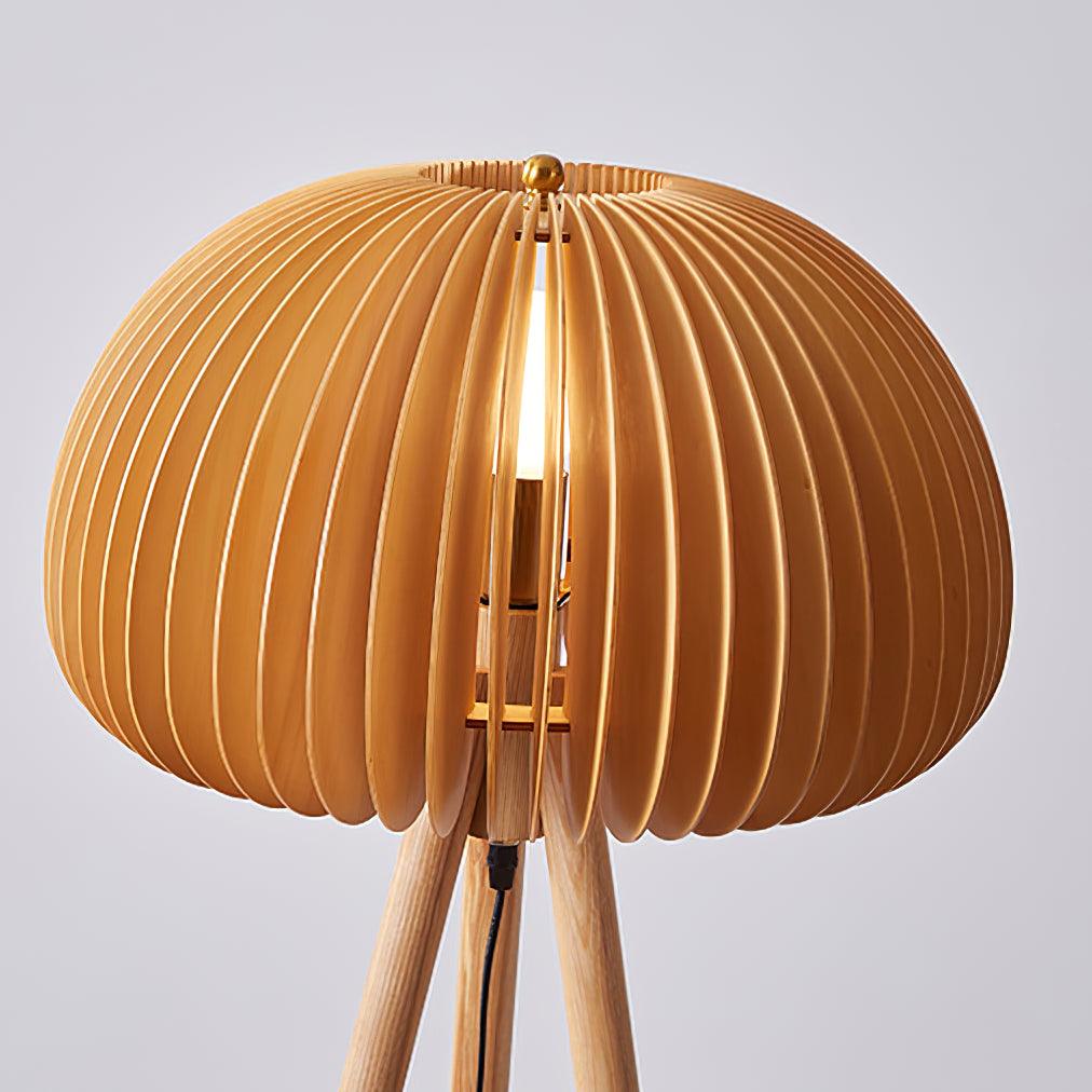 Wooden Pumpkin Floor Lamp - Blowlighting