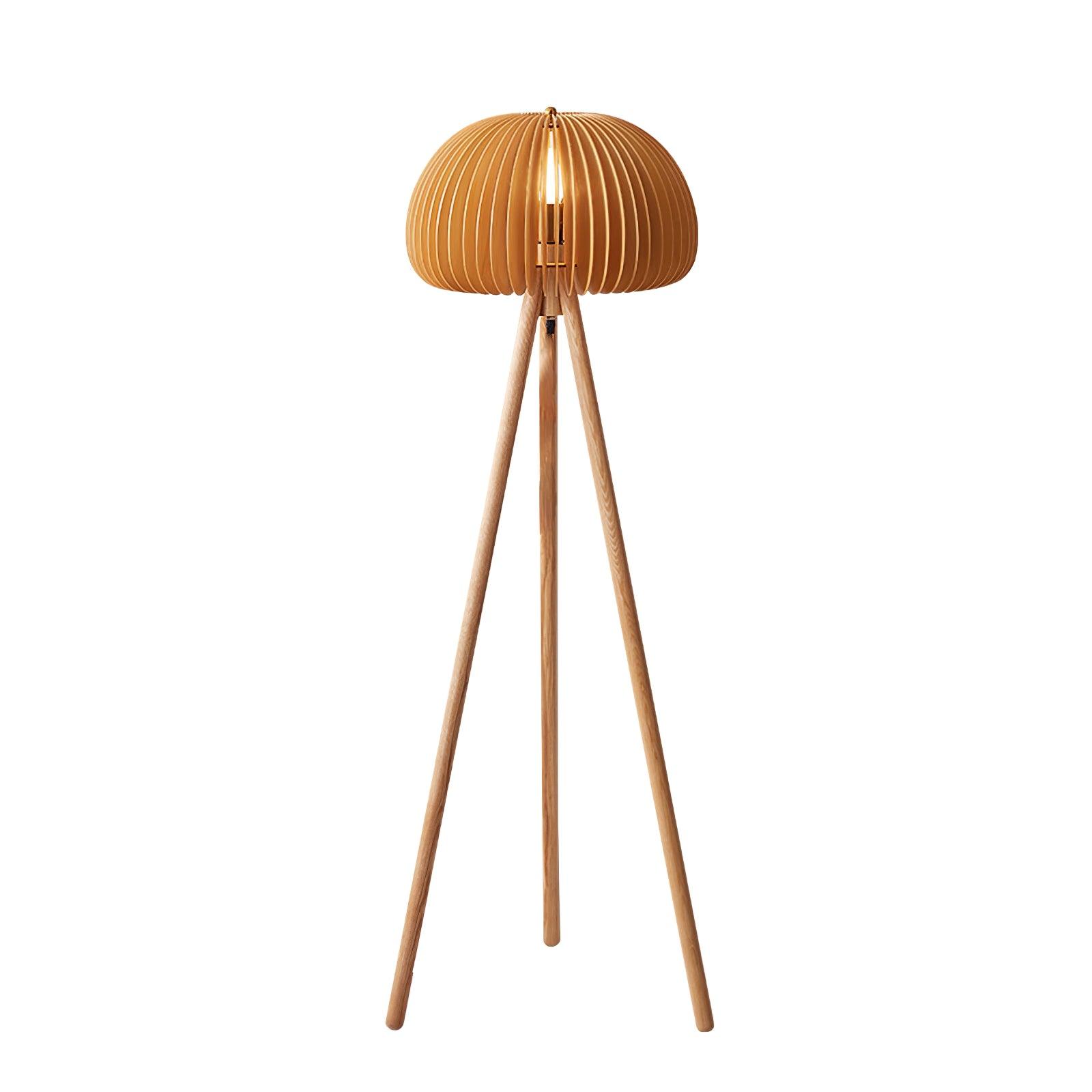 Wooden Pumpkin Floor Lamp - Blowlighting