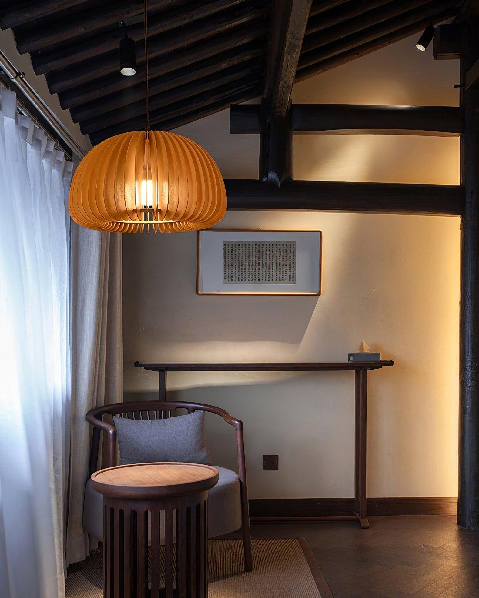 Wooden Pumpkin Swag Lights - Blowlighting