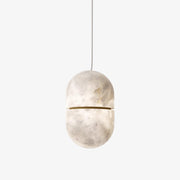 Strata Alabaster Pendant Light Capsule-shaped - Blowlighting