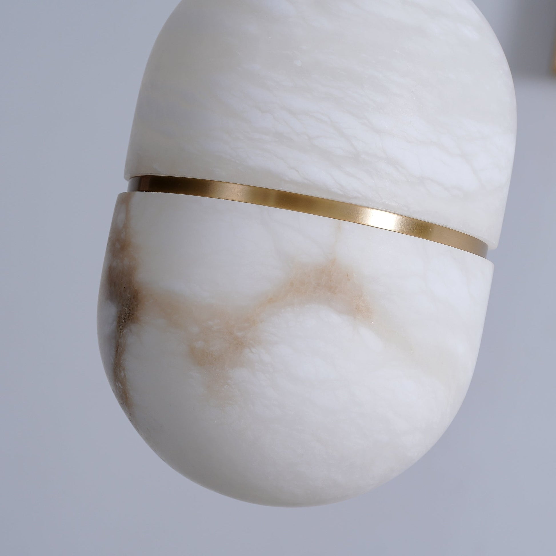 Strata Alabaster Pendant Light Capsule-shaped - Blowlighting