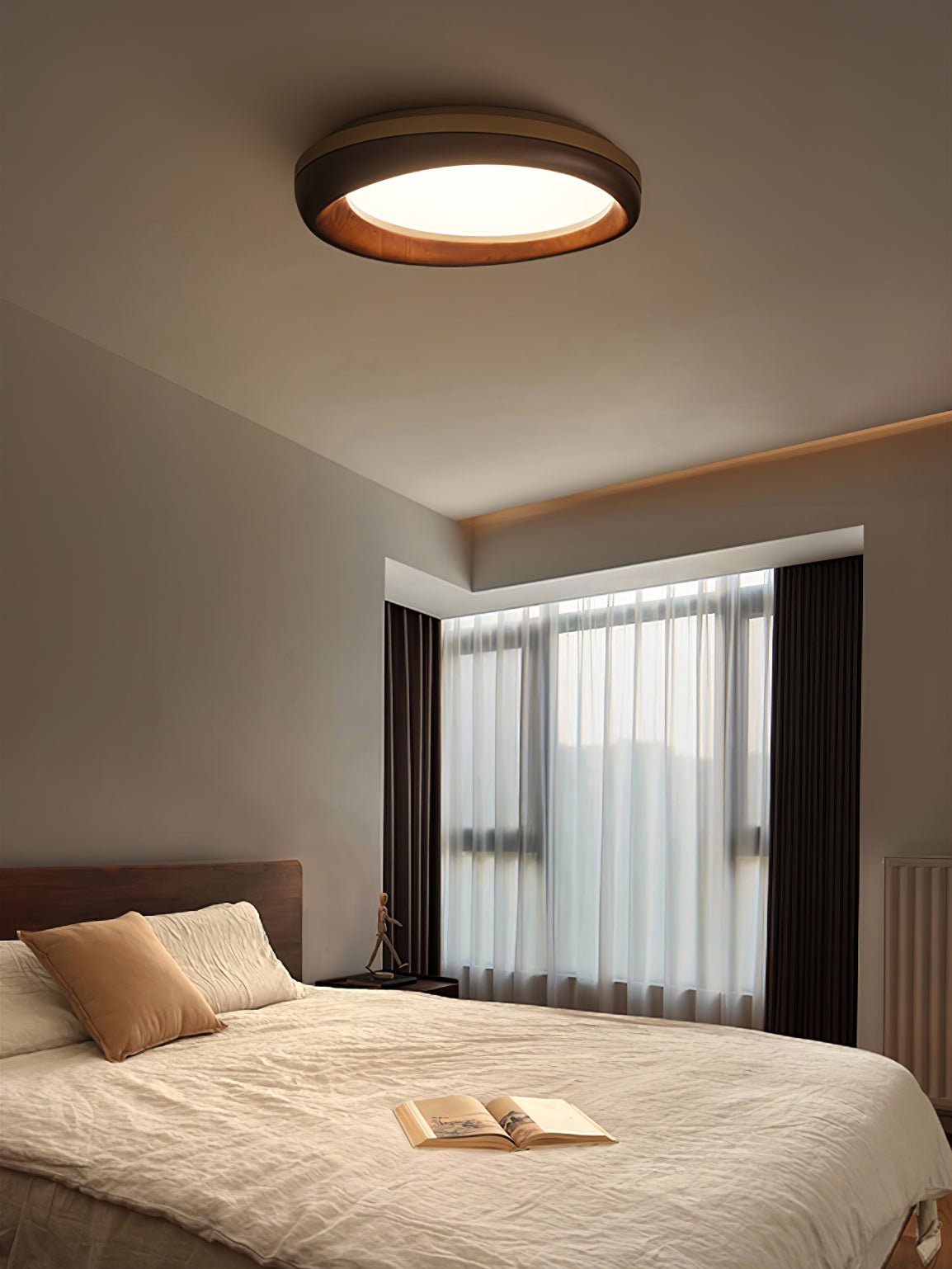 Eurtheara Organic Wood Glass Ceiling Light - Blowlighting