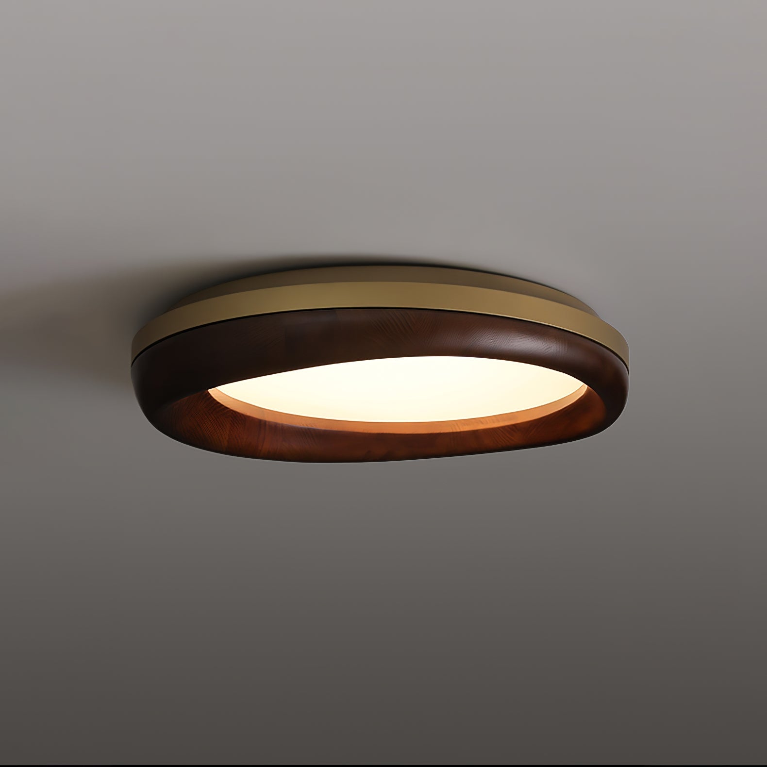 Eurtheara Organic Wood Glass Ceiling Light - Blowlighting