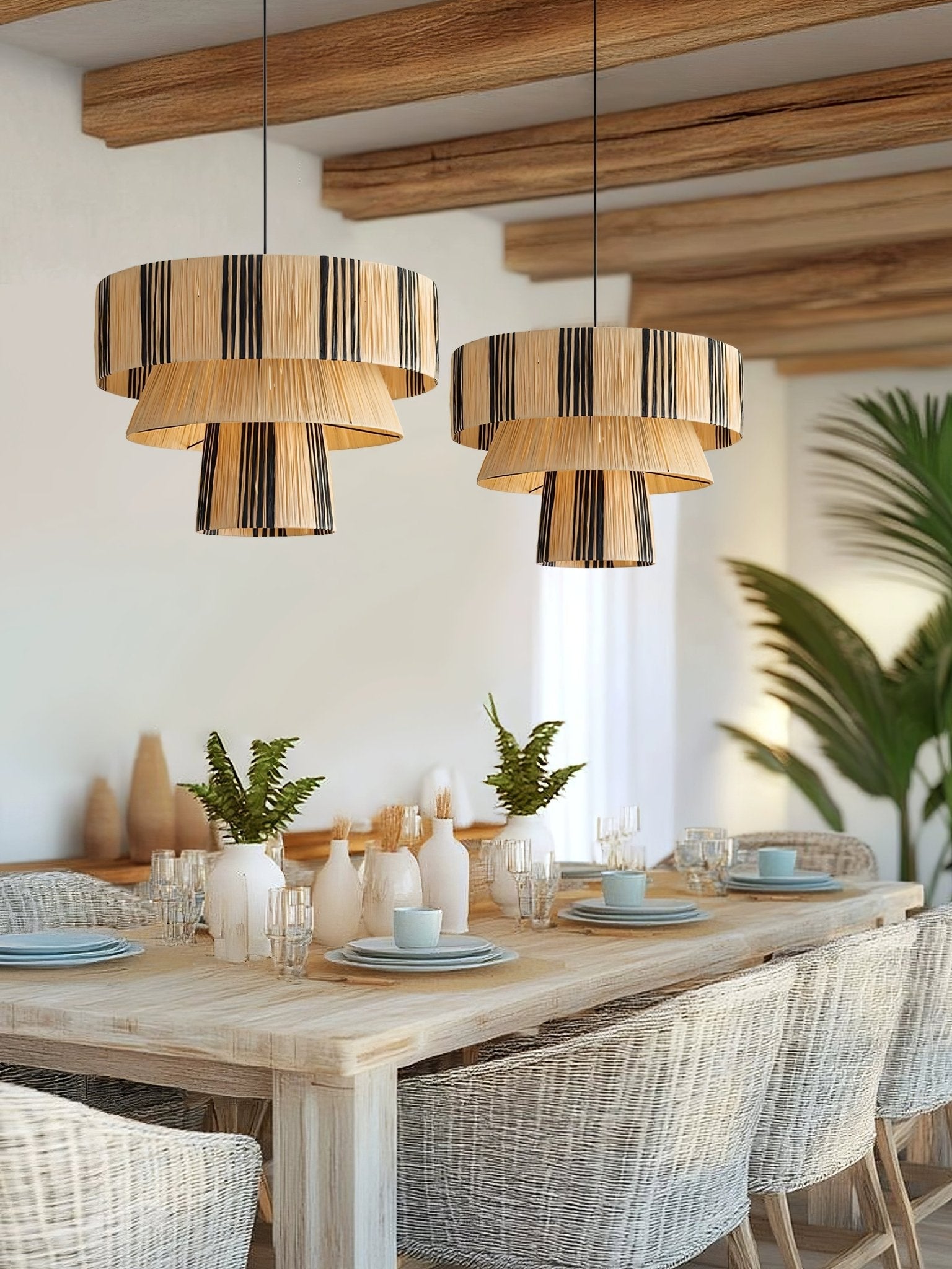 Zarora Raffia Pendant Lamp - Blowlighting