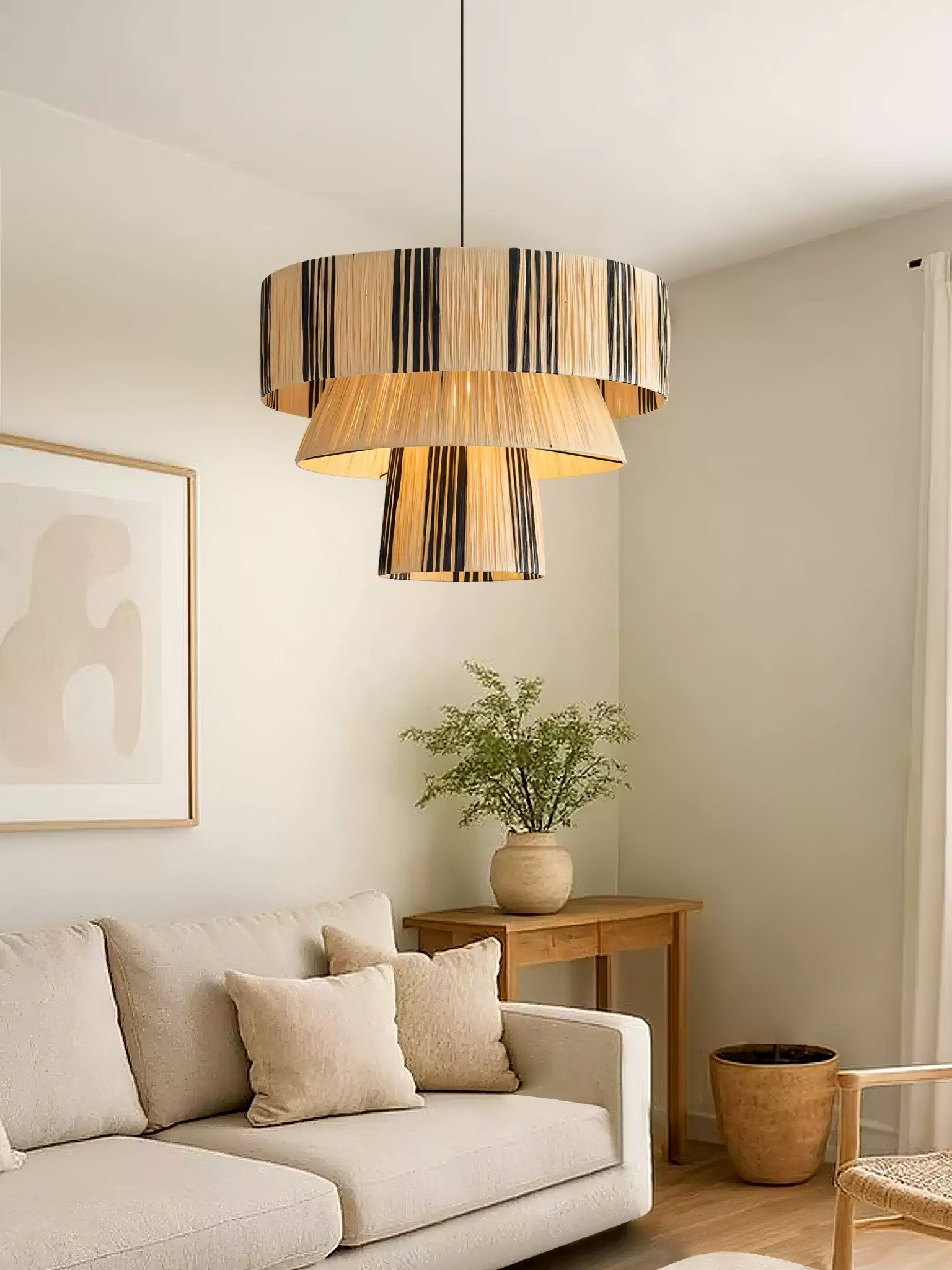 Zarora Raffia Pendant Lamp - Blowlighting