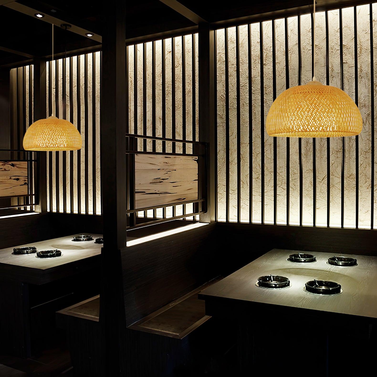 Zenith Bamboo Pendant Light - Blowlighting