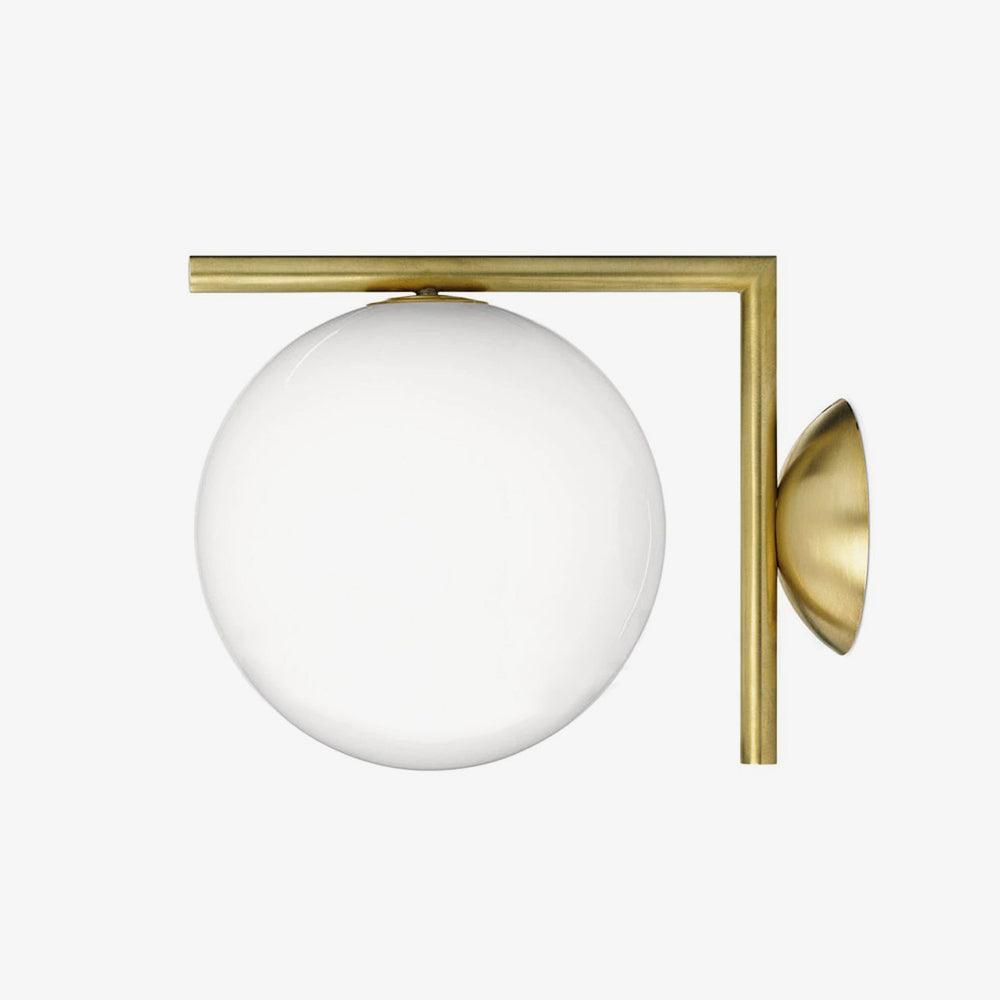 Blown Glass Opal Glass Wall Lamp - Blowlighting