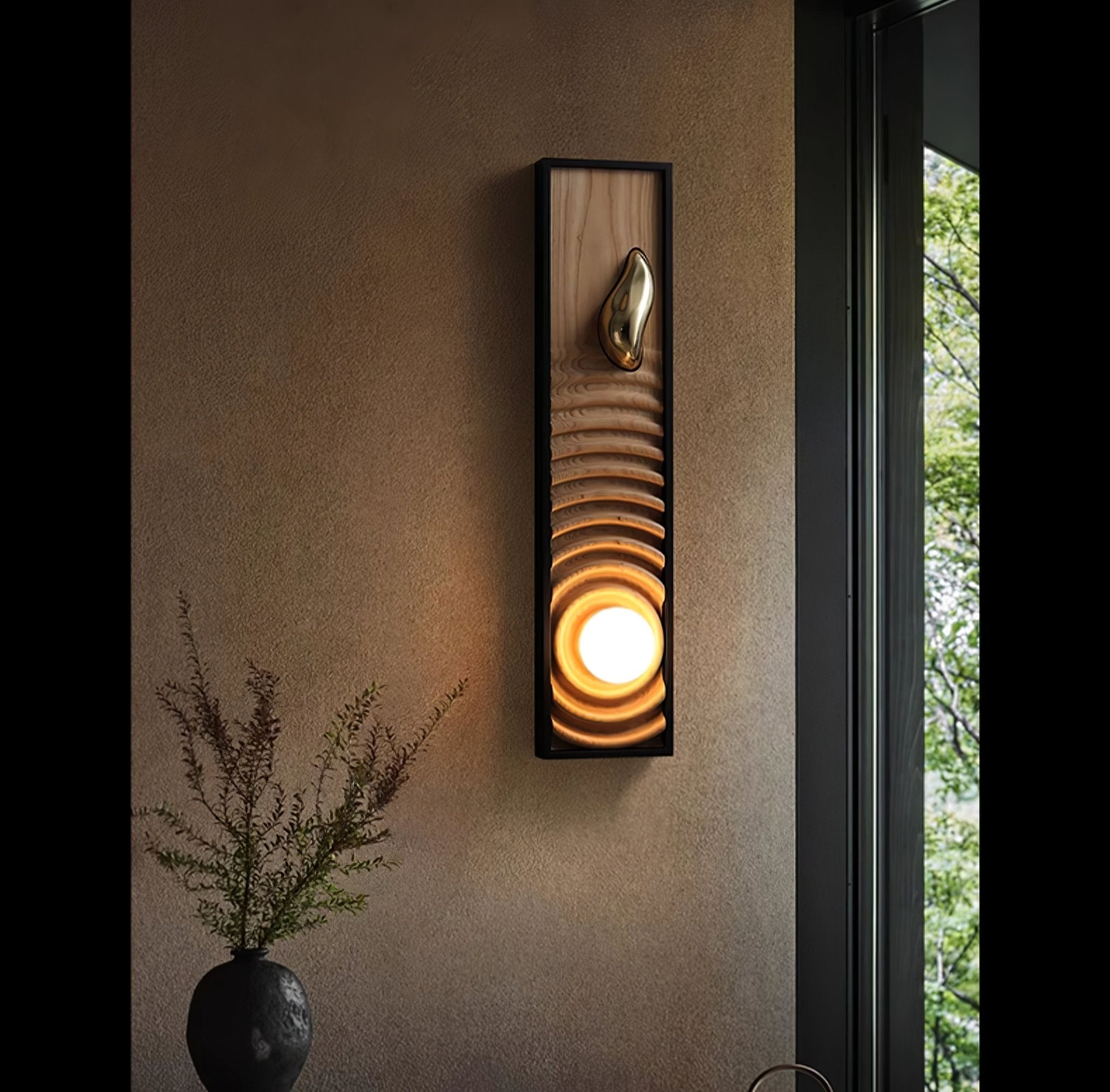 Caleb Vintage Wood Wall Lamp - Blowlighting