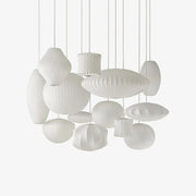 Bubble Mulberry Silk Pendant Lamp - Blowlighting