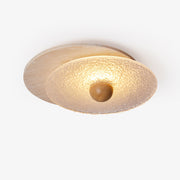 Orlora Circular Travertine Ceiling Light - Blowlighting