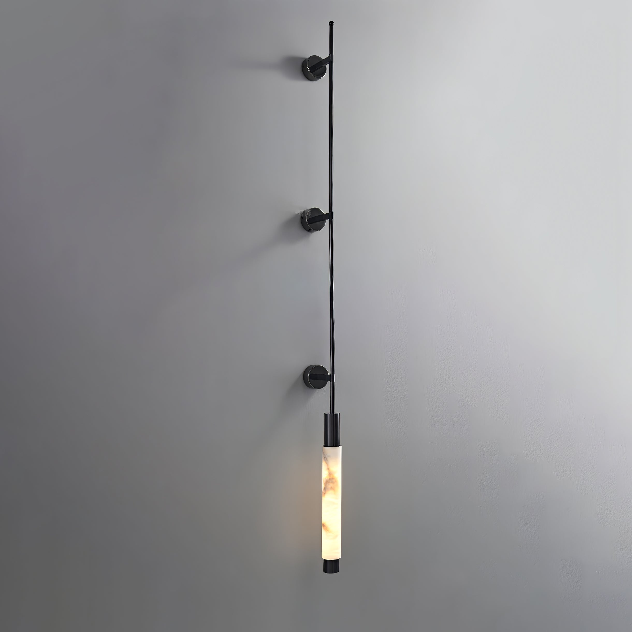 Veyra Minimalist Alabaster Wall Light - Blowlighting