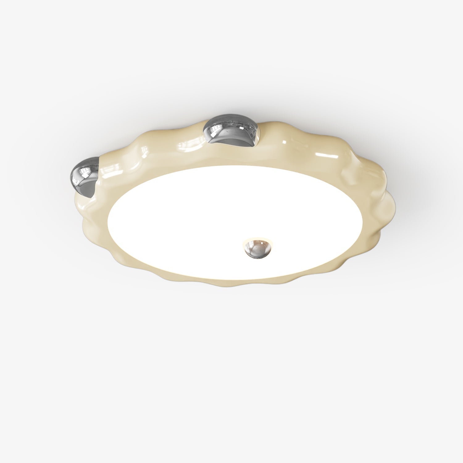 Cream Puffering Ceiling Light - Blowlighting