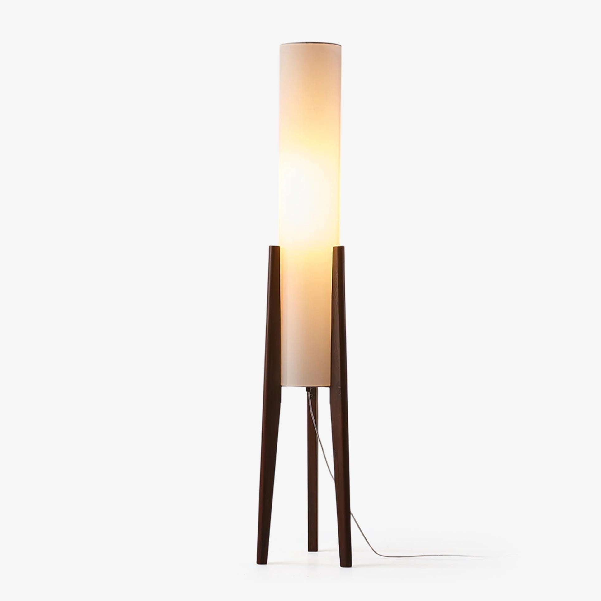 Tripod Walnut Floor Lamp - Blowlighting