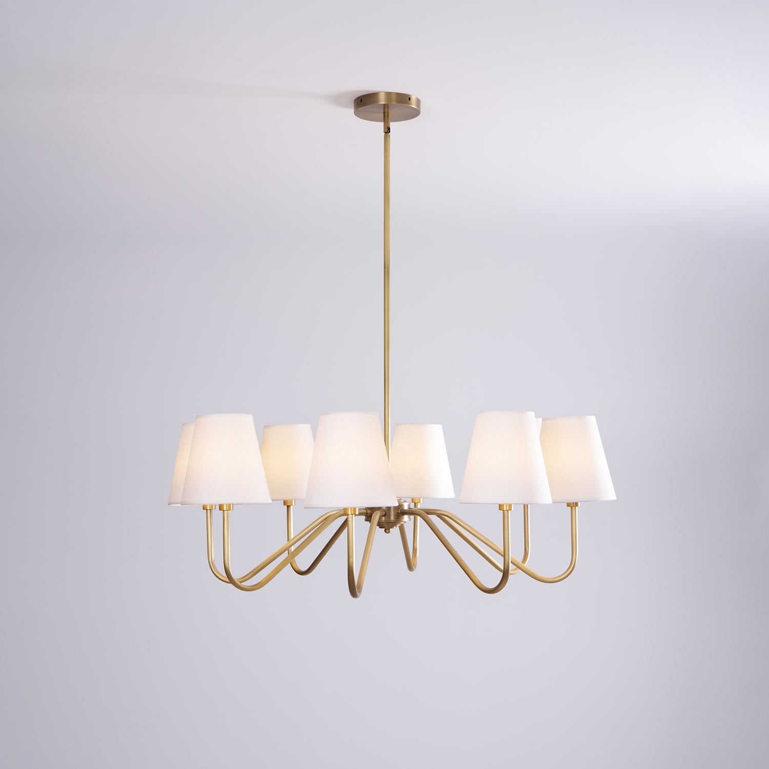 Opaluxe Brass Chandelier - Blowlighting