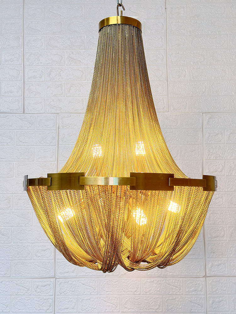 Tassel Aluminum Chain Chandelier - Blowlighting