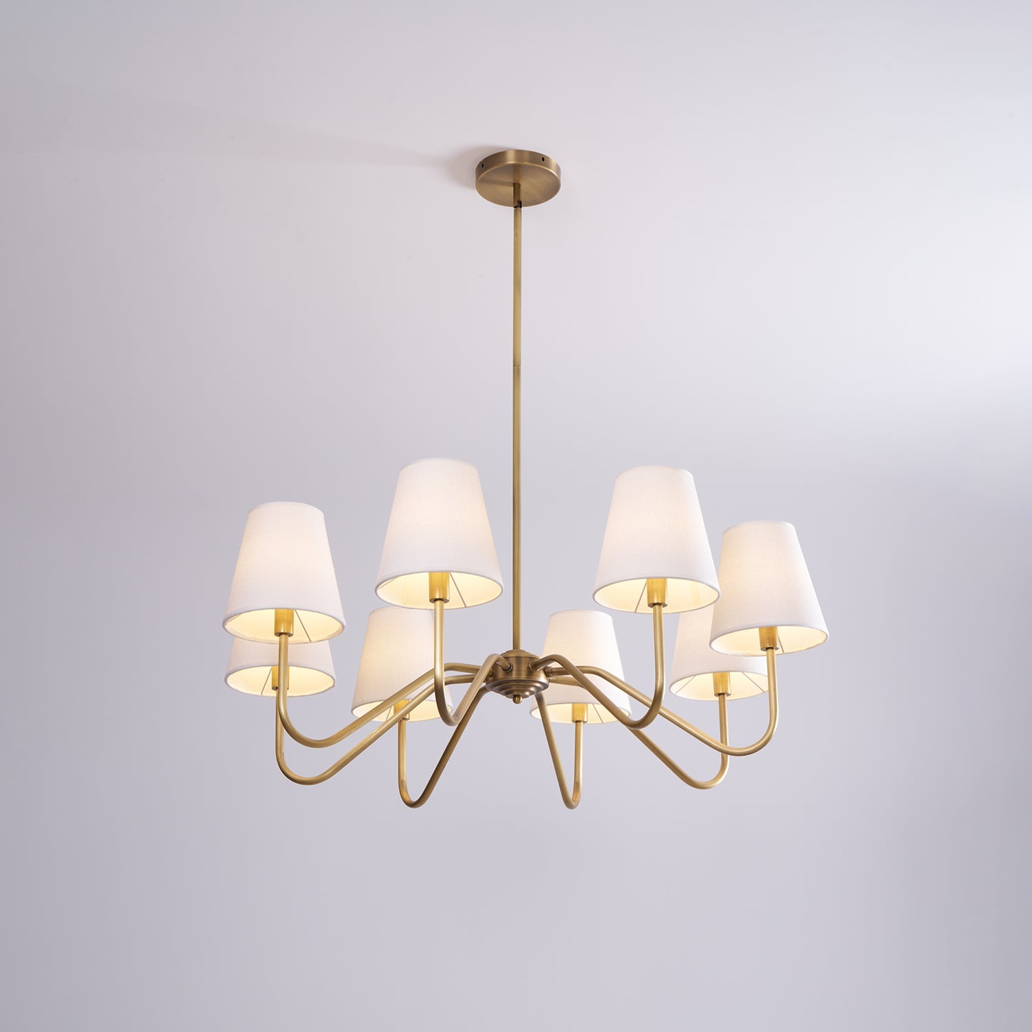 Opaluxe Brass Chandelier - Blowlighting