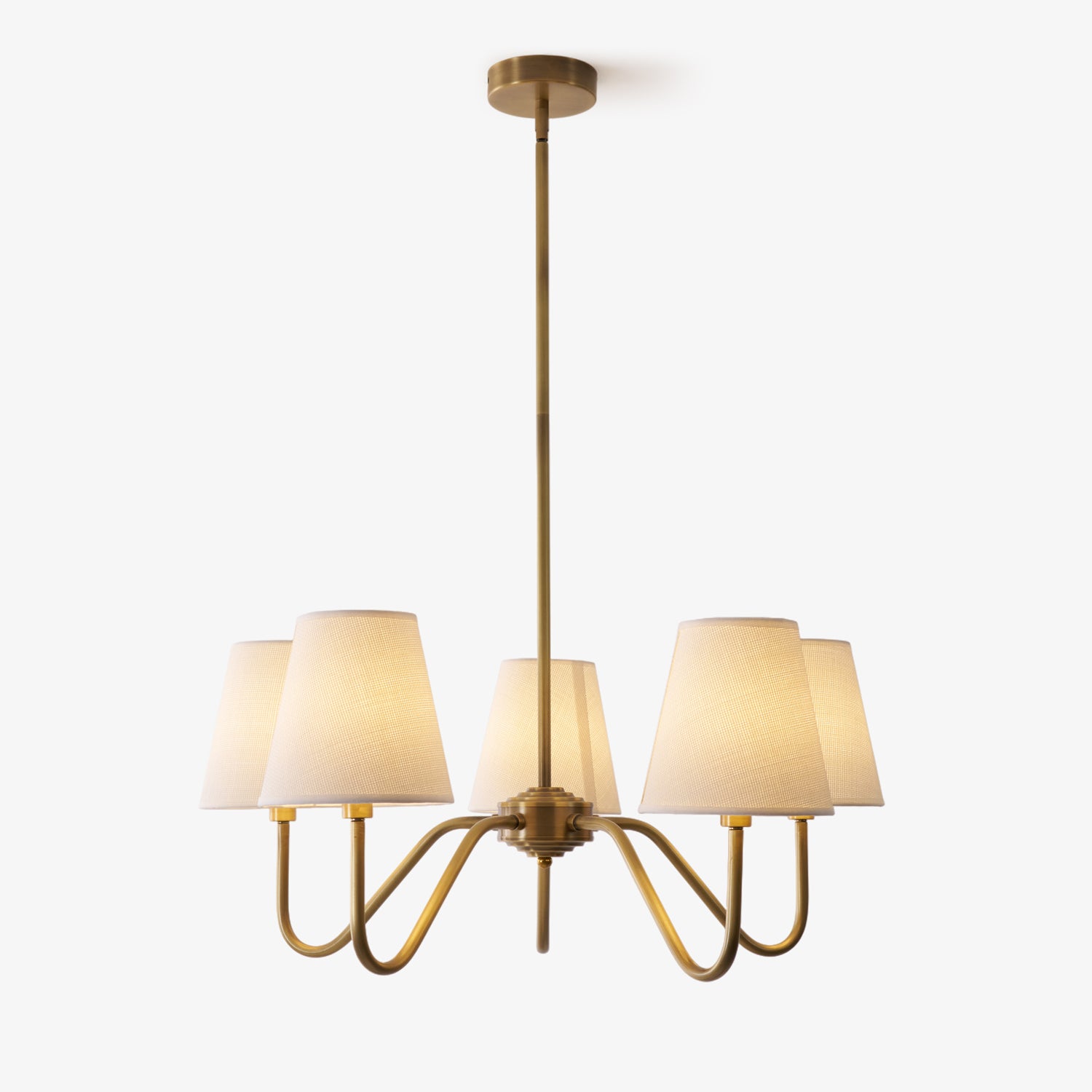Opaluxe Brass Chandelier - Blowlighting