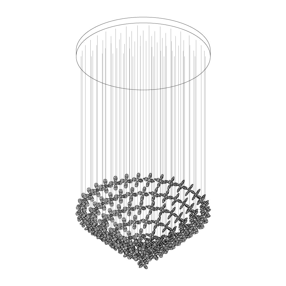 Floating Butterfly Chandelier - Blowlighting