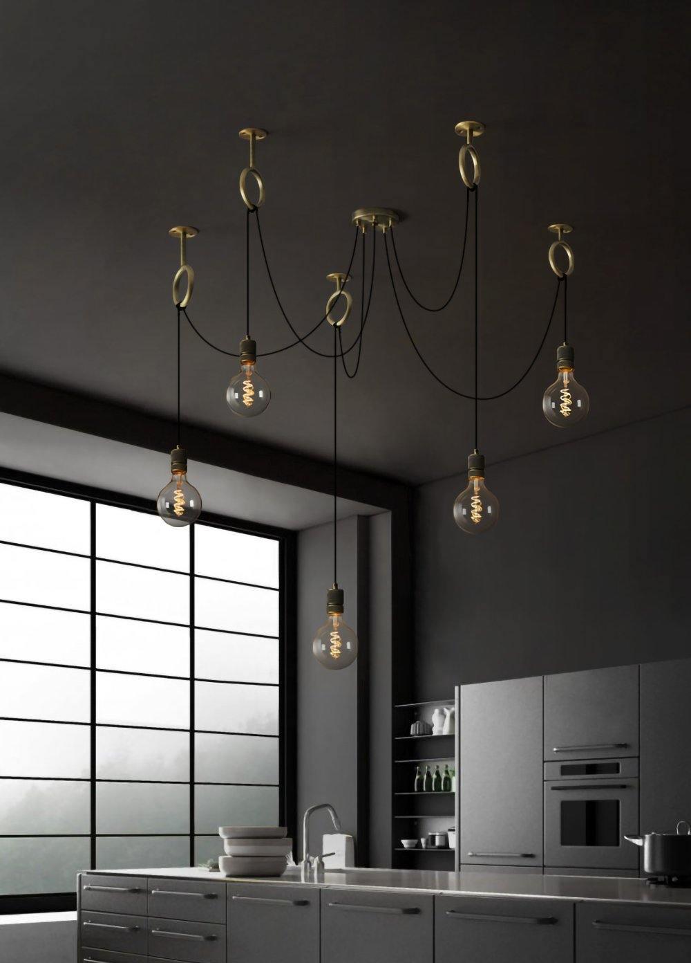Industrial Spider Chandelier - Blowlighting