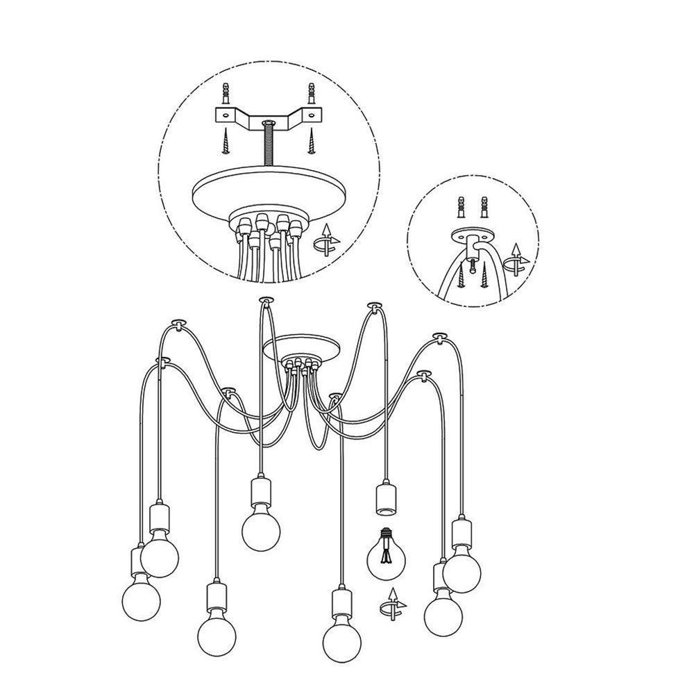 Spider Ceiling Chandelier - Blowlighting