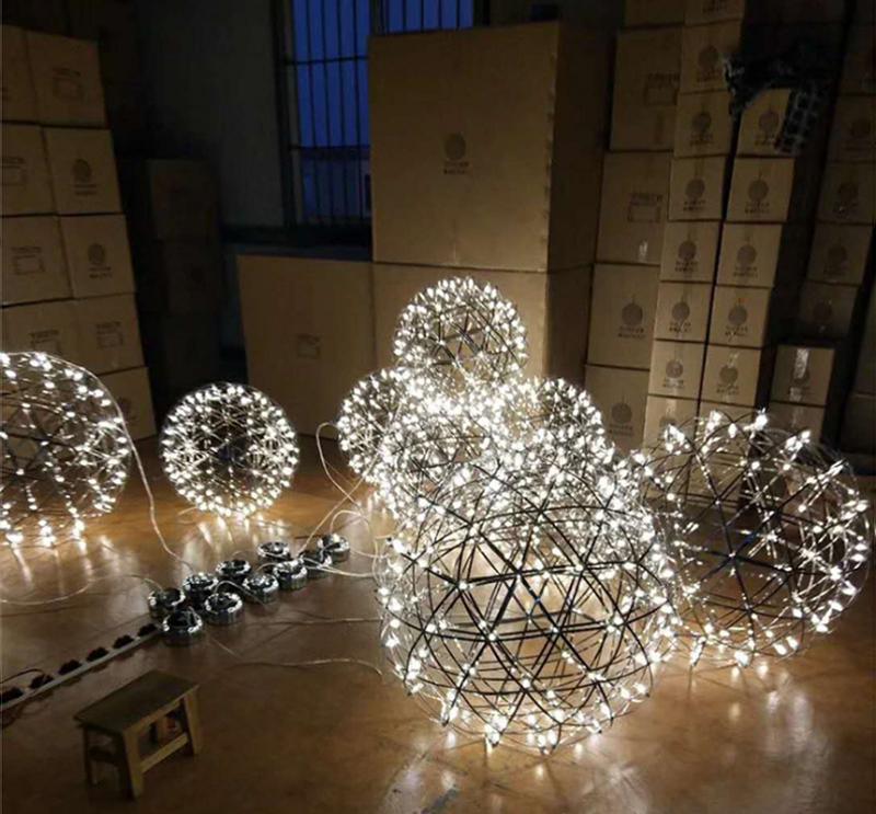 Gold Spark Ball Pendant Light - Blowlighting
