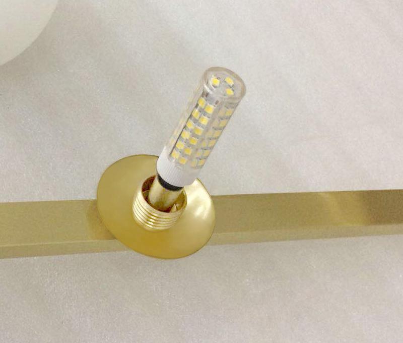 Lustra Chandelier Mondrian Glass Brass Geometric Modern - Blowlighting