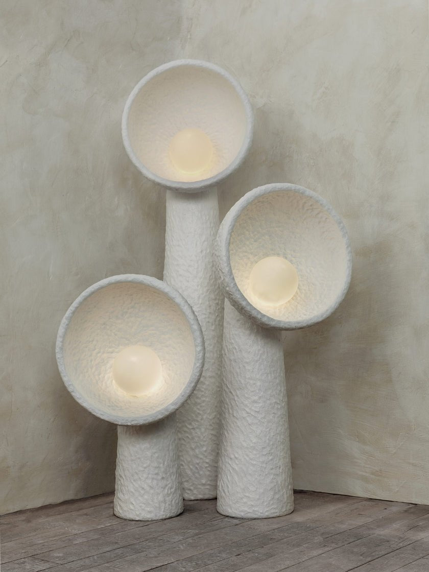 Ernionis Textured Ceramic Floor Lamp - Blowlighting