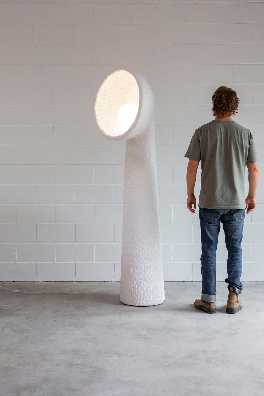 Ernionis Textured Ceramic Floor Lamp - Blowlighting