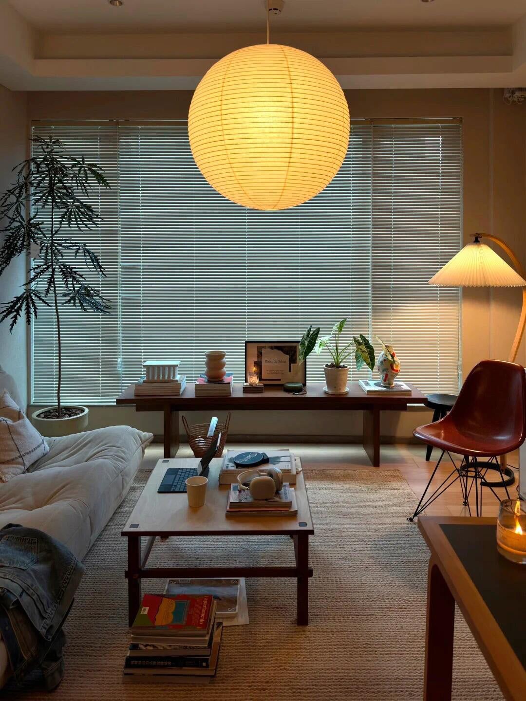 Washi Paper A Pendant Lamp - Blowlighting