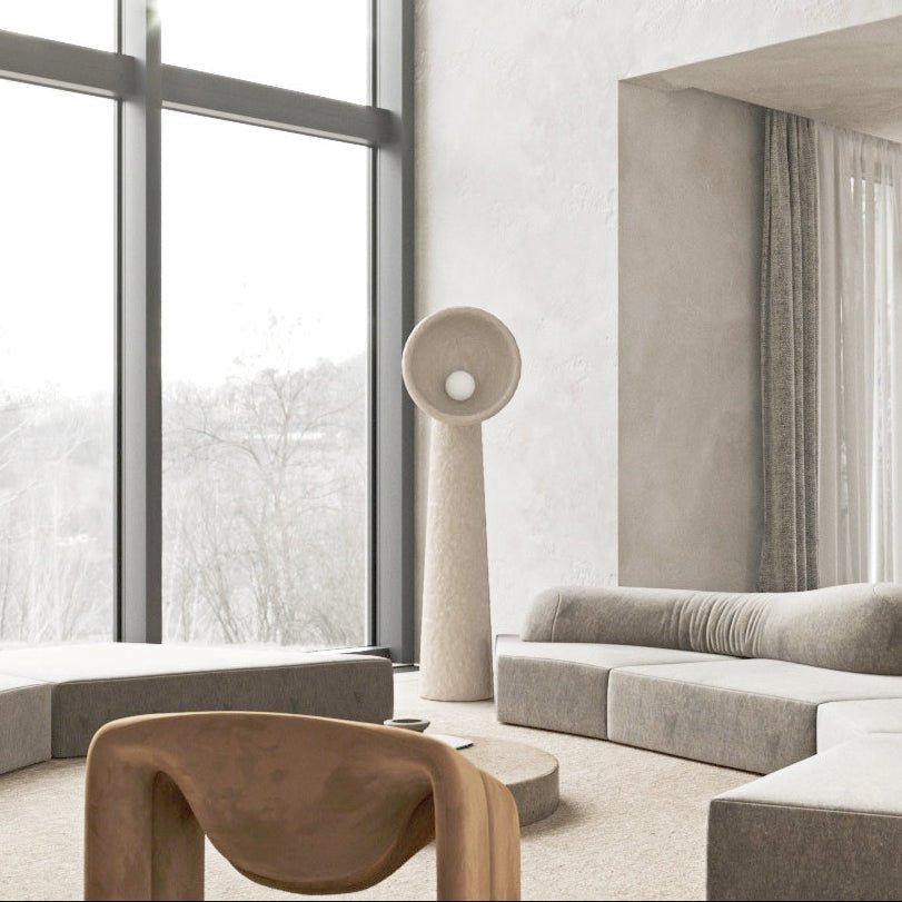 Ernionis Textured Ceramic Floor Lamp - Blowlighting