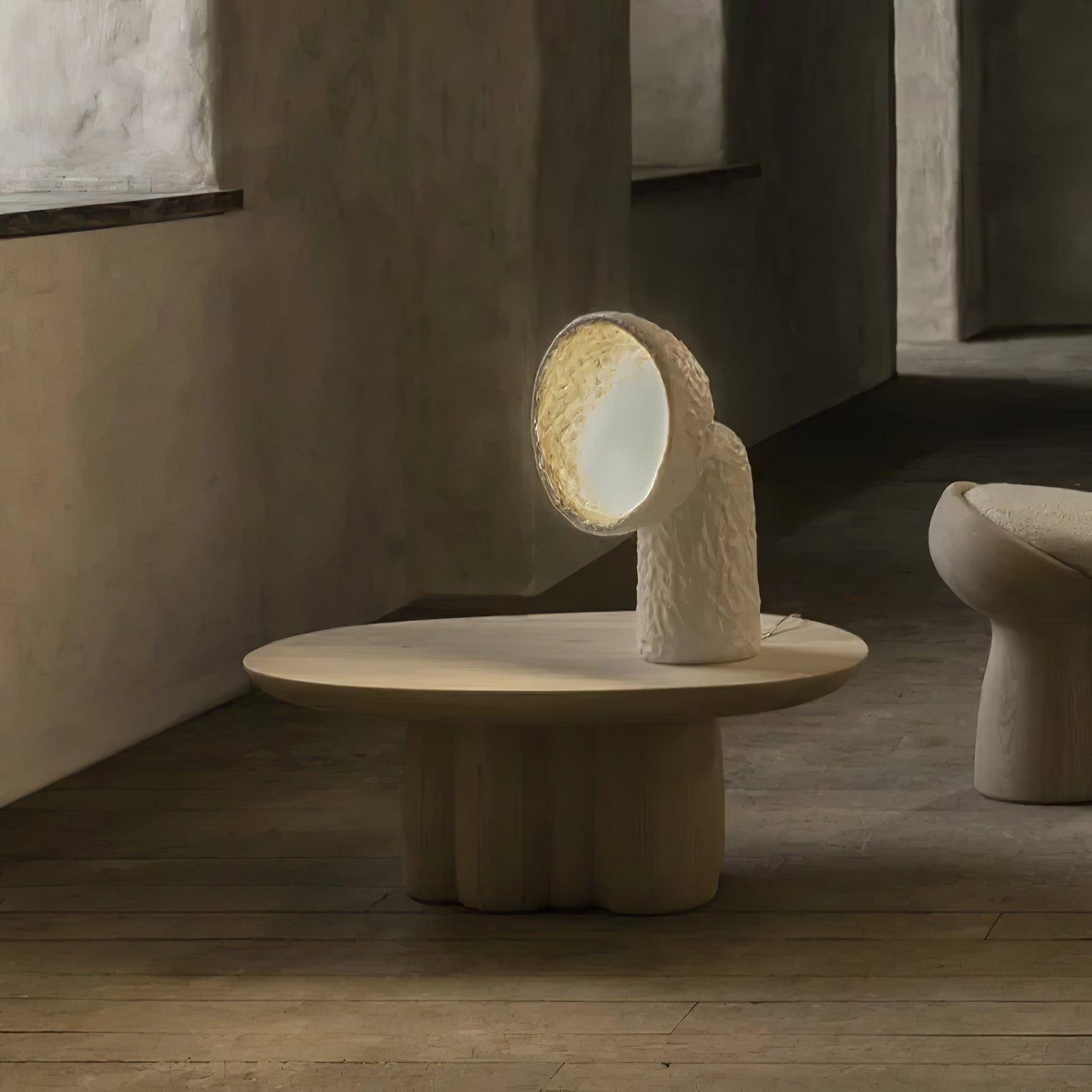 Ernionis Textured Ceramic Floor Lamp - Blowlighting