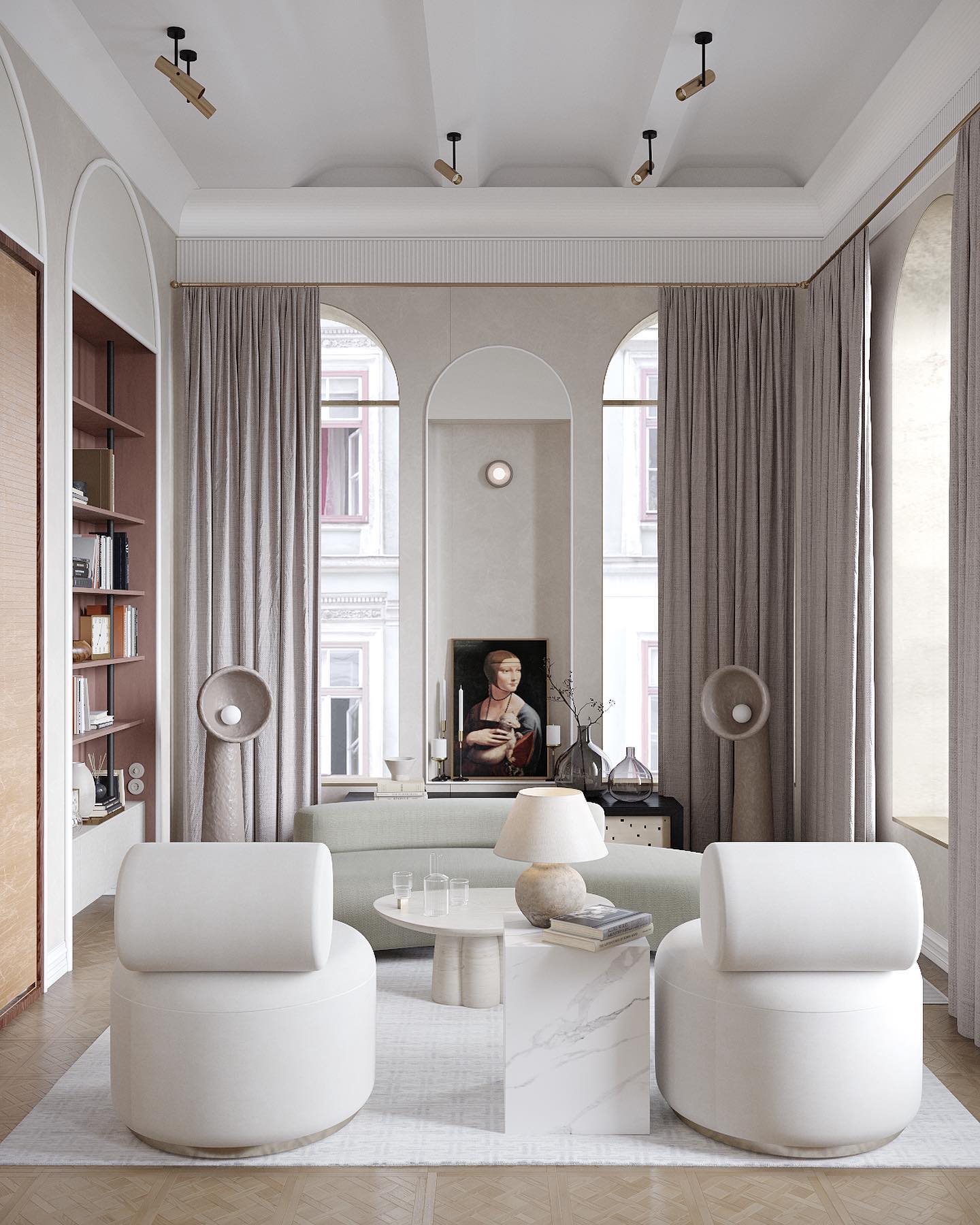 Ernionis Textured Ceramic Floor Lamp - Blowlighting