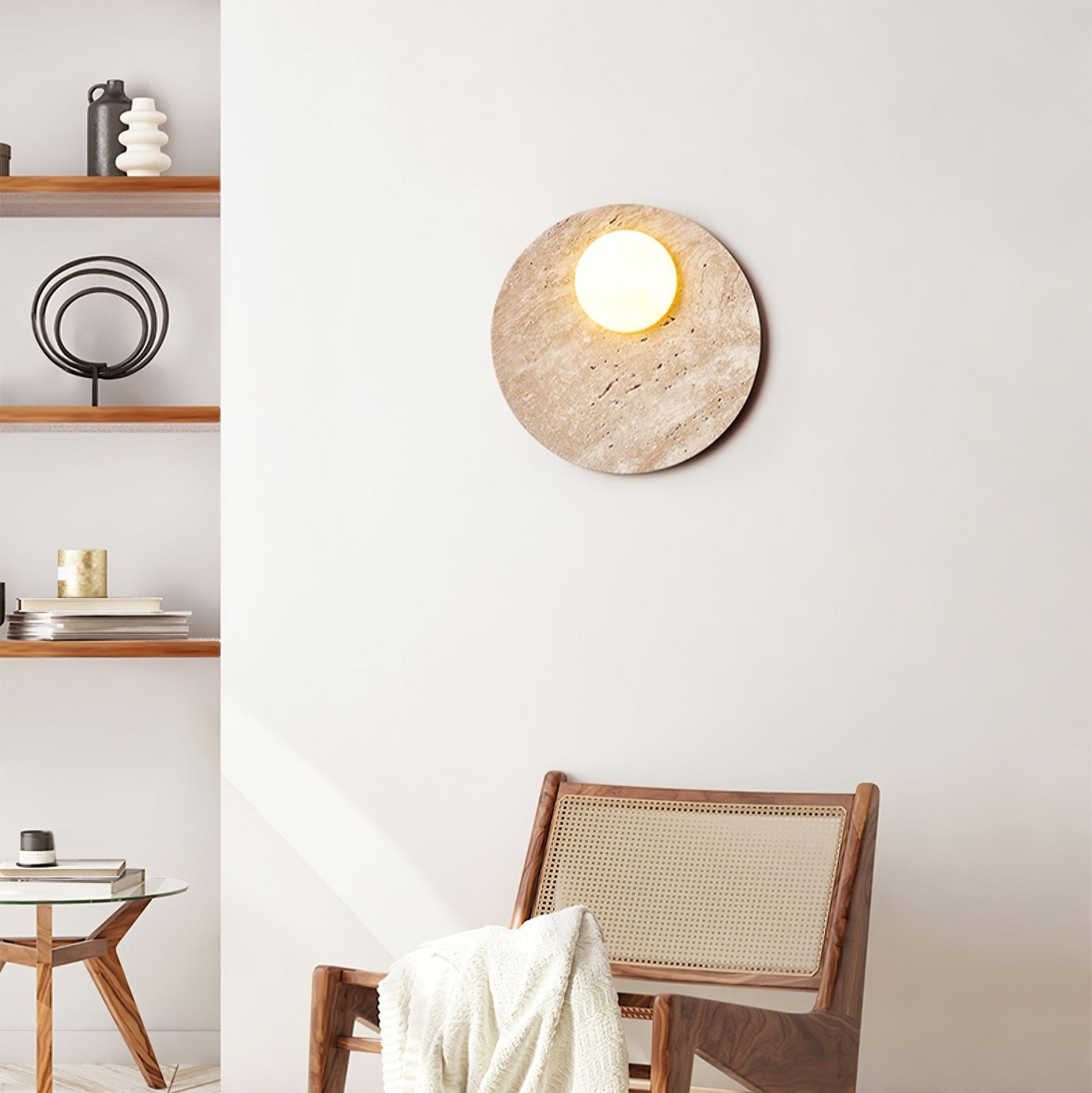 Vizoriel Travertine Wall Light - Blowlighting
