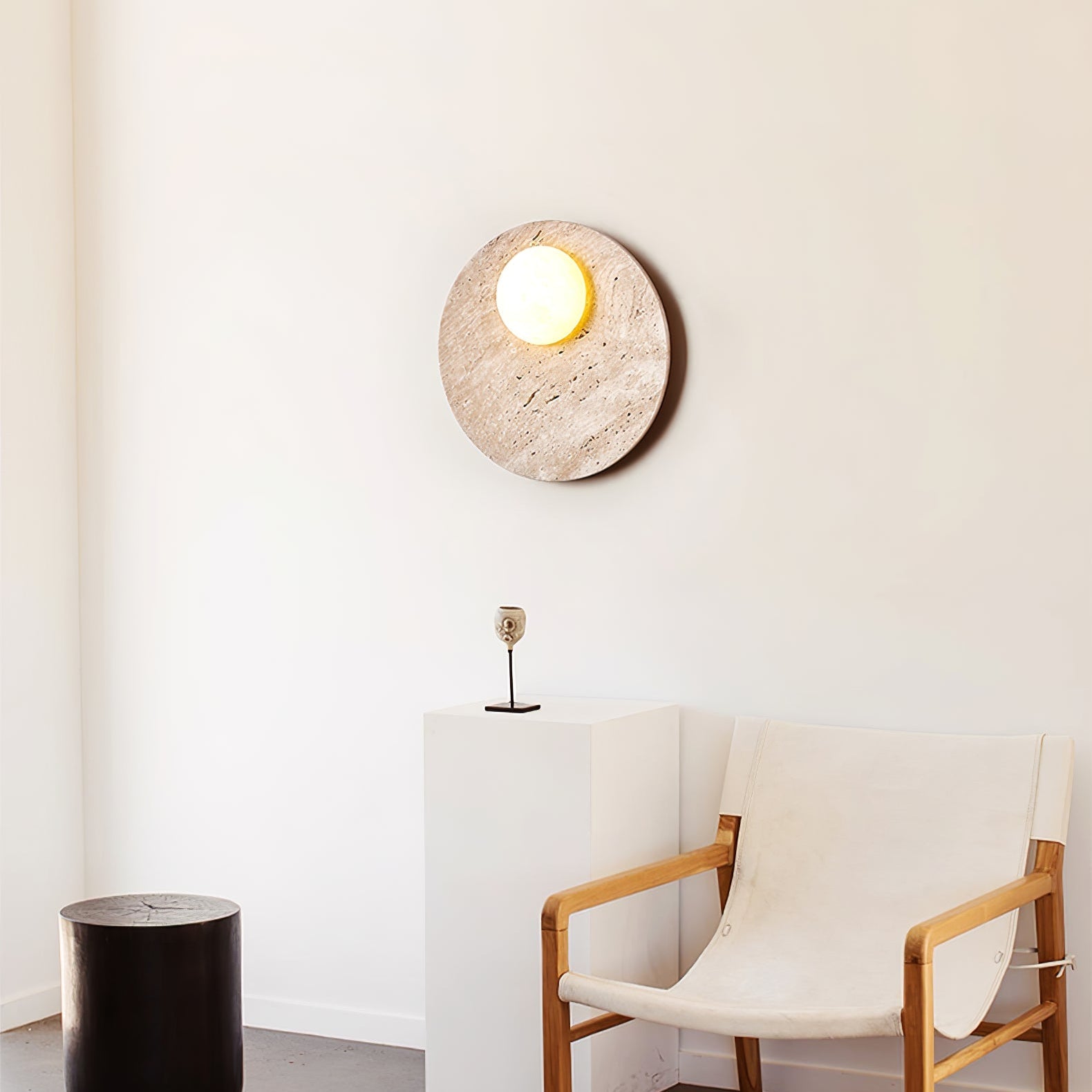 Vizoriel Travertine Wall Light - Blowlighting
